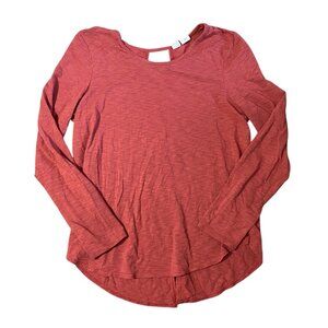 Womens orange long sleeve fall t shirt